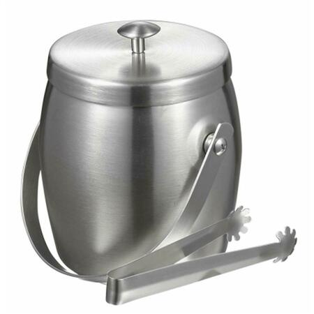BAKEBETTER Symon Stainless Steel Double Wall Ice Bucket with Tongs BA140900